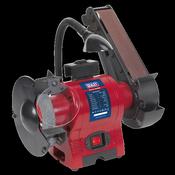 Sealey BG150BS Bench Grinder Ø150mm with 50mm Belt Sander &amp; Work Light 250W/230V image