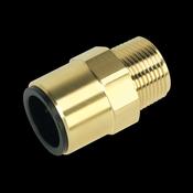Sealey CAS22BSA Straight Adaptor 22mm x 3/4"BSPT Brass (John Guest Speedfit® - MM012206N) image