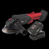 Sealey CP20VAGBKIT1 Cordless Angle Grinder Kit Ø115mm 20V 4Ah image