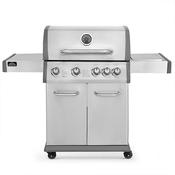 Dellonda 4+1 Burner Deluxe Gas BBQ Grill, Stainless Steel, Side Burner, Ignition image