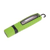 Sealey LED360G Rechargeable 360° Inspection Lamp 14 SMD LED &amp; 3W LED Green Lithium-ion image