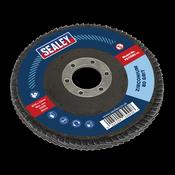 Sealey FD11580 115mm Zirconium Flap Disc 80Grit 22mm Bore image