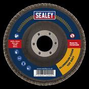 Sealey FD125120E Flap Disc Aluminium Oxide Ø125mm Ø22mm Bore 120Grit image