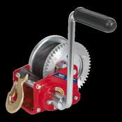 Sealey GWW1200B Geared Hand Winch with Brake &amp; Webbing 540kg Capacity image