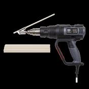 Sealey HS102K Plastic Welding Kit including HS102 Hot Air Gun image
