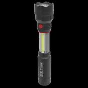 Sealey LED069 Torch/Inspection Light 3W COB &amp; 3W LED 4 x AAA Cell image