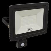 Sealey LED115PIR Extra-Slim Floodlight with PIR Sensor 100W SMD LED image