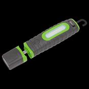 Sealey LED3606G Rechargeable 360° Inspection Lamp 24 SMD &amp; 3W SMD LED Green 2 x Lithium-ion image