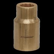 Sealey NS045 Socket 12mm 1/2"Sq Drive - Non-Sparking WallDrive® image