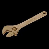 Sealey NS066 Adjustable Wrench 200mm - Non-Sparking image