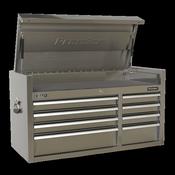 Sealey PTB104008SS Topchest 8 Drawer 1055mm Stainless Steel Heavy-Duty image