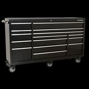 Sealey PTB183015 Rollcab 15 Drawer 1845mm Heavy-Duty Black