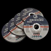 Sealey PTC/115G5 Grinding Disc Ø115 x 6mm Ø22mm Bore - Pack of 5 image