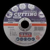 Sealey PTC/115MC Multipurpose Cutting Disc Ø115 x 1.6mm Ø22.2mm Bore image