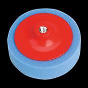 Sealey PTC/CH/M14-B 150 x 50mm Buffing &amp; Polishing Foam Head M14 x 2mm - Blue/Medium image