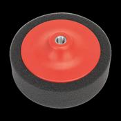 Sealey PTC/CH/M14-P 150 x 50mm Buffing &amp; Polishing Foam Head M14 x 2mm - Black/Soft image