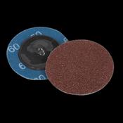 Sealey PTCQC5060 Quick-Change Sanding Disc Ø50mm 60Grit Pack of 10 image