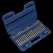 Sealey AK219 TRX-Star*/Hex/Spline Bit Set 42pc 3/8" &amp; 1/2"Sq Drive image