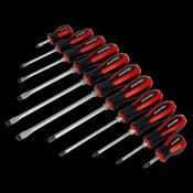 Sealey AK4933 Screwdriver Set 11pc Hammer-Thru image