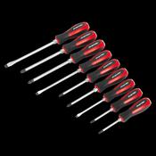 Sealey AK4934 Screwdriver Set 9pc Hammer-Thru image