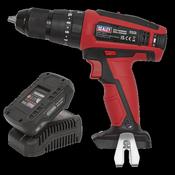 Sealey CP20VDDKIT1 Hammer Drill/Driver Kit Ø13mm 20V 2Ah Lithium-ion image