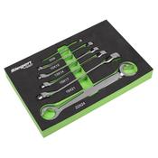 Sealey S0767 Flare Nut Spanner Set 6pc Metric