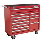 Sealey AP41120 Rollcab 12 Drawer with Ball Bearing Slides Heavy-Duty - Red