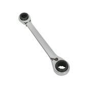 Sealey S0983 Ratchet Ring Spanner 4-in-1 Reversible Metric image