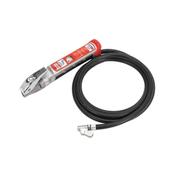 Sealey SA37/94 Professional Tyre Inflator with 2.5m Hose &amp; Clip-On Connector