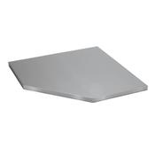BUNKER 33203 Modular Stainless Steel Worktop for Corner Cabinet, 865mm