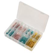 Sealey AB037HT Adhesive Lined Heat Shrink Terminal Assortment 142pc Blue, Red &amp; Yellow