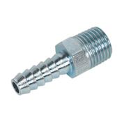 Sealey AC09 Screwed Tailpiece Male 1/4"BSPT - 3/8" Hose Pack of 5
