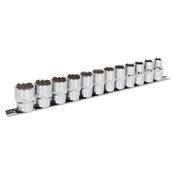 Sealey AK2684 Socket Set 12pc 1/2"Sq Drive 12pt WallDrive® Metric