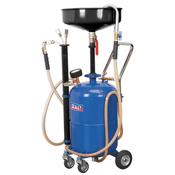 Sealey AK456DX Mobile Oil Drainer with Probes 35L Air Discharge