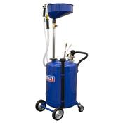 Sealey AK459DX Mobile Oil Drainer with Probes 90L Air Discharge