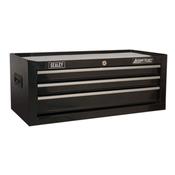 Sealey AP223B Mid-Box 3 Drawer with Ball-Bearing Slides - Black