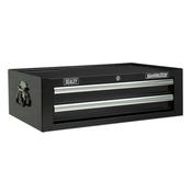 Sealey AP26029TB Mid-Box 2 Drawer with Ball Bearing Slides - Black