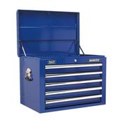 Sealey AP26059TC Topchest 5 Drawer with Ball Bearing Slides - Blue image