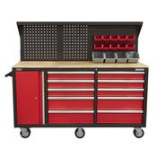 Sealey AP6310 Mobile Workstation 10 Drawer with Backboard
