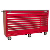 Sealey AP6612 Rollcab 12 Drawer with Ball Bearing Slides Heavy-Duty - Red