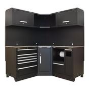 Sealey APMSCOMBO6SS Premier 1.7m Corner Storage System - Stainless Worktop