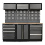 Sealey APMSSTACK07W Superline Pro 2.0m Storage System - Wood Worktop
