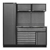 Sealey APMSSTACK09SS Superline Pro 1.96m Storage System - Stainless Steel Worktop