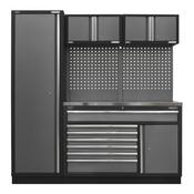Sealey APMSSTACK10SS Superline Pro 1.96m Storage System - Stainless Steel Worktop