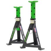 Sealey AS3G Axle Stands (Pair) 3tonne Capacity per Stand - Green