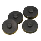 Sealey COMPKIT4 Anti-Vibration Foot Kit for Static Compressor 4pc