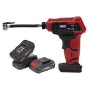 Sealey CP20VAPKIT Cordless Air Pump Kit 20V - 2 Batteries