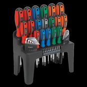 Sealey S01090 Screwdriver, Hex Key &amp; Bit Set 44pc image