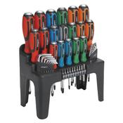 Sealey S01106 Hammer-Thru Screwdriver, Hex Key &amp; Bit Set 44pc
