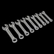 Sealey S01157 Stubby Combination Spanner Set 9pc - Metric image
